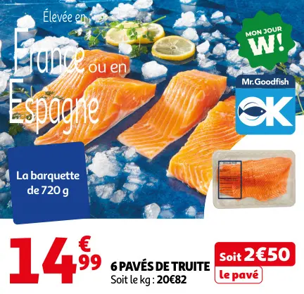 Promotie: Pavés de truite