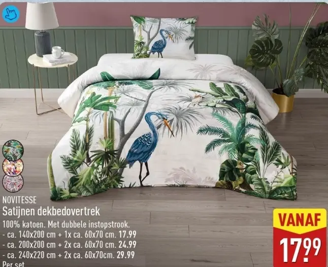 Aanbieding: Satijnen dekbedovertrek
