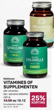 Aanbieding: VITAMINES OF SUPPLEMENTEN
