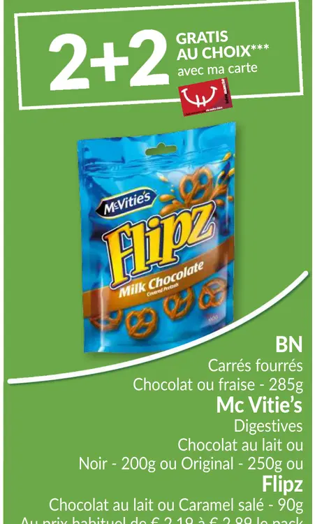 Offre: Carrés fourrés, Digestives, Flipz