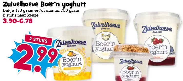 Aanbieding: Boer'n yoghurt