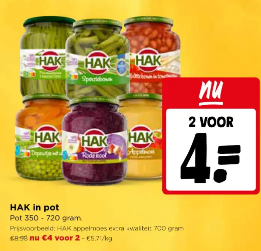 Promotie: Groenten in pot