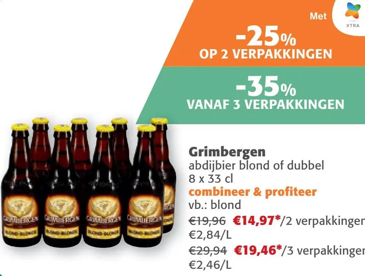 Aanbieding: Abdijbier blond of dubbel