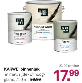 Aanbieding: binnenlak