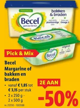 Aanbieding: Becel Margarine of bakken en braden