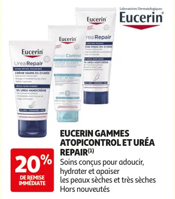 Promotie: Eucerin gammes atopicontrol et uréa repair