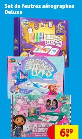 Offre: Set de feutres aérographes Deluxe