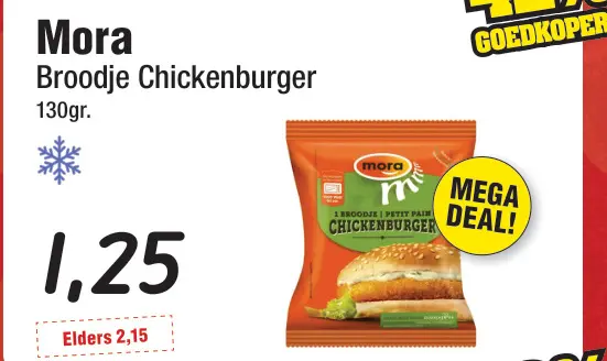 Aanbieding: Broodje Chickenburger