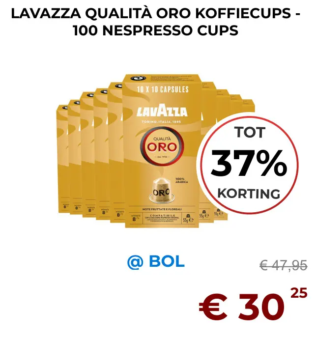 Aanbieding: Lavazza qualità oro koffiecups