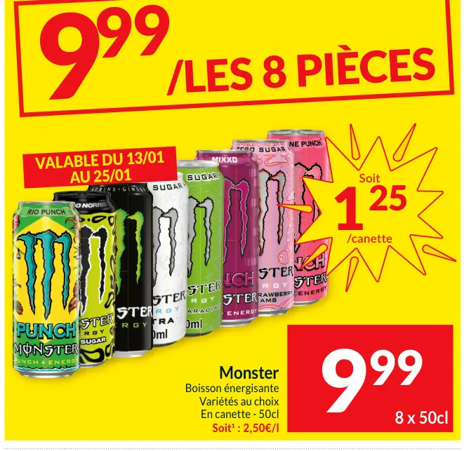 Offre: Monster