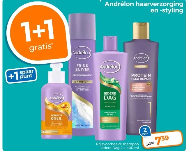 Aanbieding: Andrélon haarverzorging en -styling