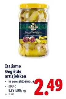 Promotie: Italiamo Gegrilde artisjokken