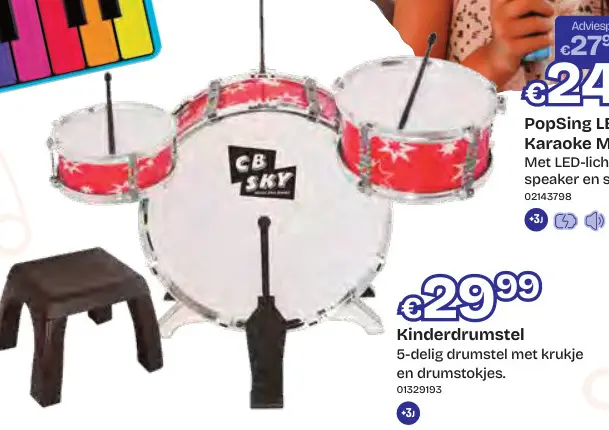 Promotie: Kinderdrumstel