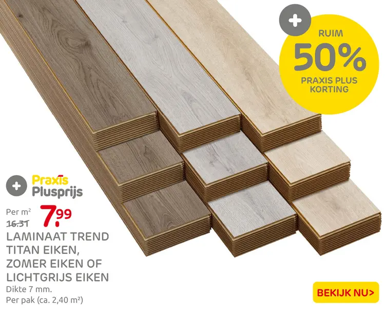 Aanbieding: Laminaat trend titan eiken, zomer eiken of li