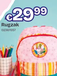 Promotie: Rugzak