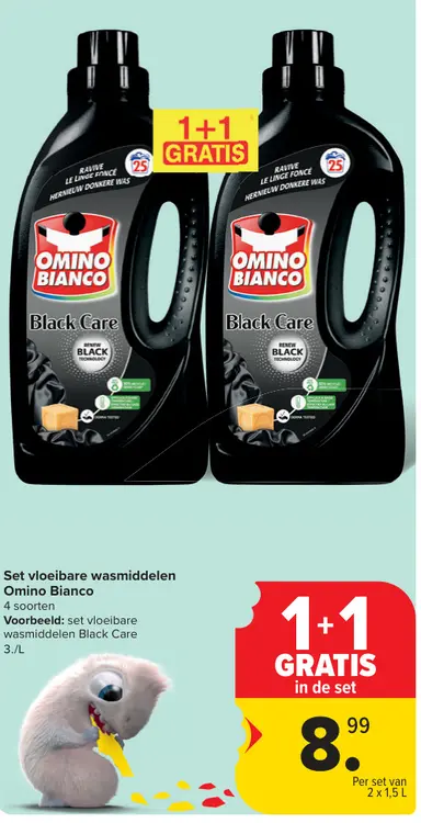 Promotie: Vloeibare wasmiddelen Omino Bianco