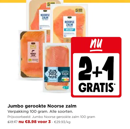 Promotie: gerookte Noorse zalm
