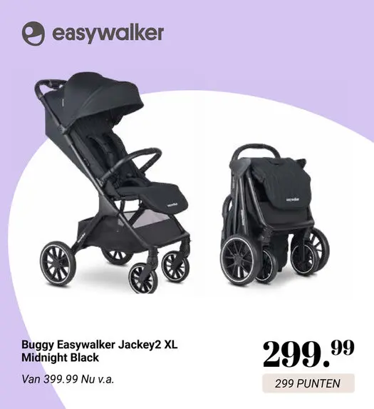 Aanbieding: Buggy Easywalker Jackey2 XL Midnight Black