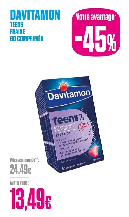 Offre: Davitamon teens