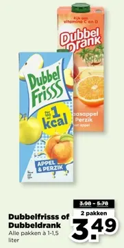 Aanbieding: Dubbelfrisss of Dubbeldrank