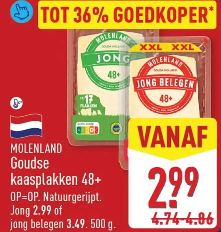 Aanbieding: Goudse kaasplakken 48+