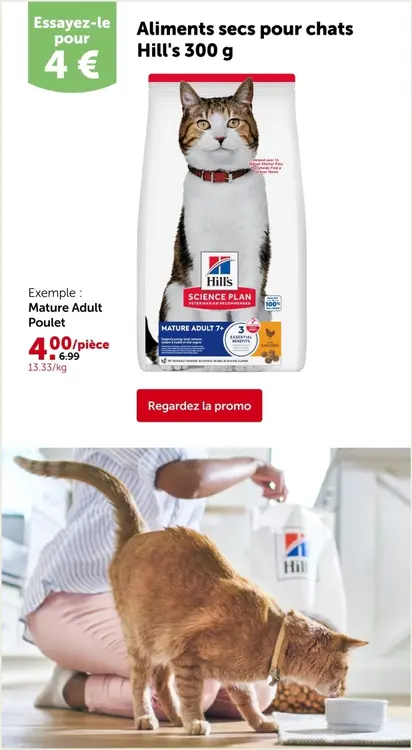 Offre: Aliments secs pour chats Mature Adult Poulet