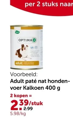 Promotie: Adult paté nat hondenvoer Kalkoen