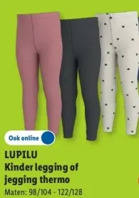Aanbieding: Kinder legging of jegging thermo
