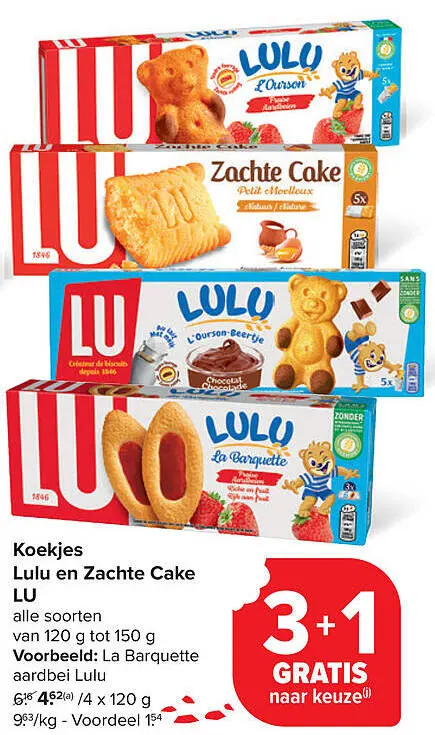 Aanbieding: Koekjes Lulu en Zachte Cake
