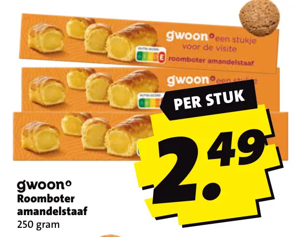 Aanbieding: Roomboter amandelstaaf