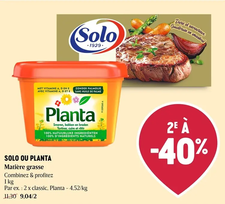 Offre: Matière grasse