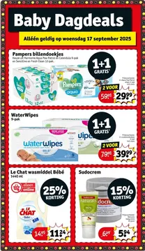 Aanbieding: Pampers billendoekjes