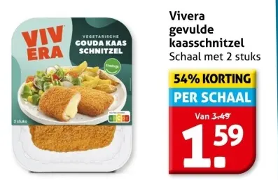Aanbieding: Gevulde kaasschnitzel