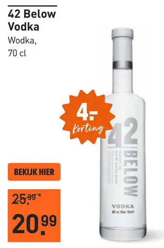 Aanbieding: 42 Below Vodka 70CL