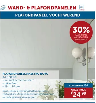 Aanbieding: Plafondpaneel MAESTRO novo