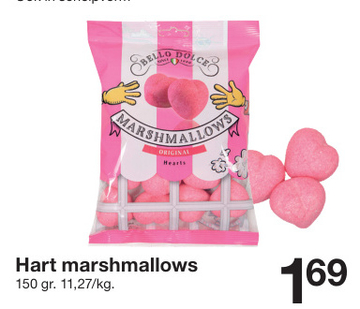 Aanbieding: Hart marshmallows