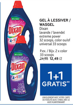 Offre: GEL À LESSIVER / WASGEL Dixan lavande / laven