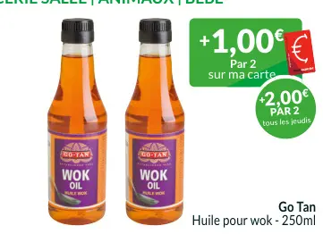 Offre: Huile pour wok