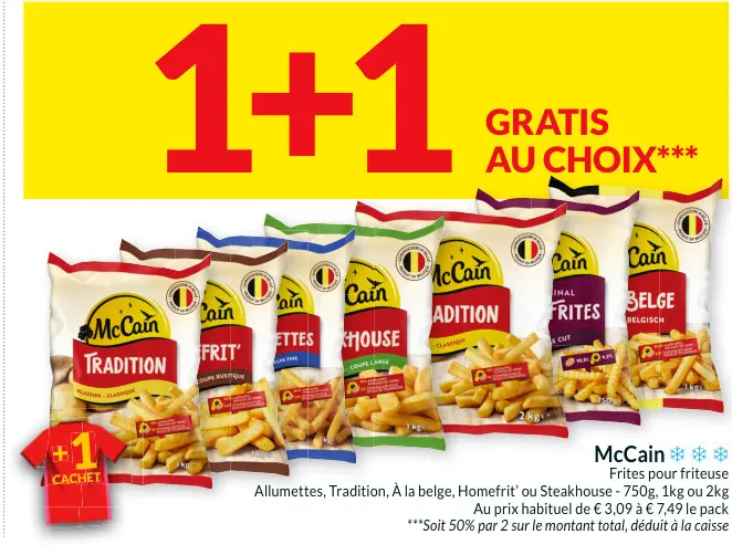 Offre: Frites pour friteuse