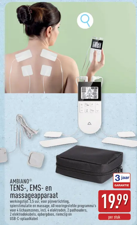 Promotie: TENS-, EMS- en massageapparaat