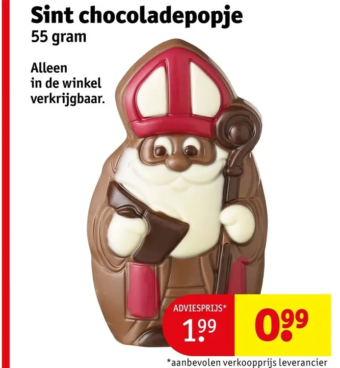 Aanbieding: Sint chocoladepopje