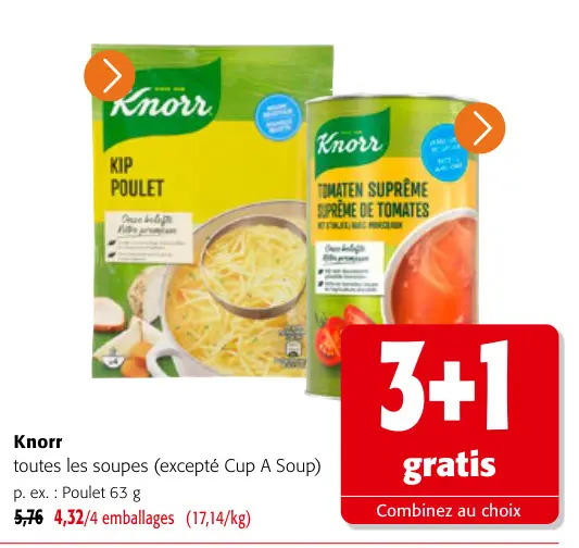 Offre: Toutes les soupes