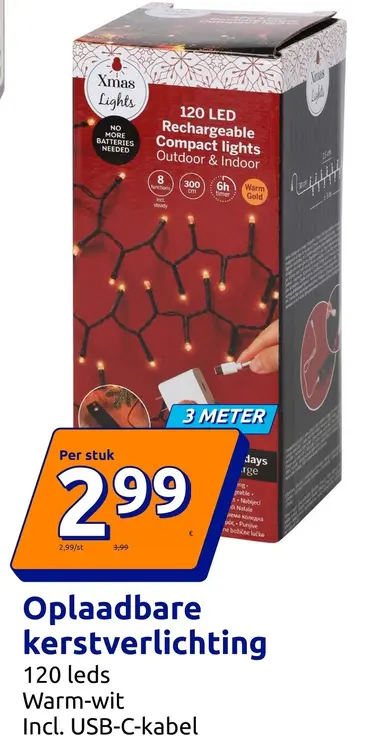 Promotie: Oplaadbare kerstverlichting