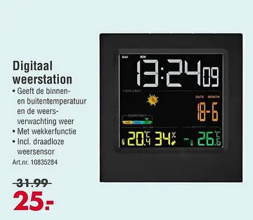 Aanbieding: Digitaal weerstation