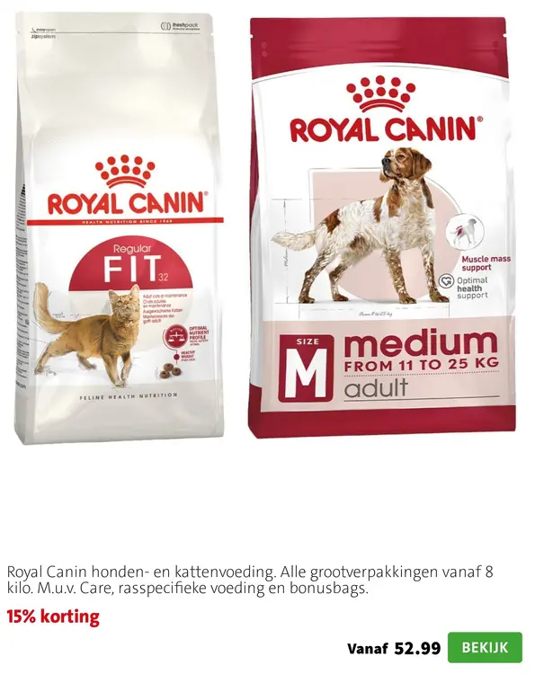 Aanbieding: Honden- en kattenvoeding