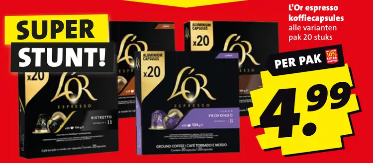 Aanbieding: Koffiecapsules