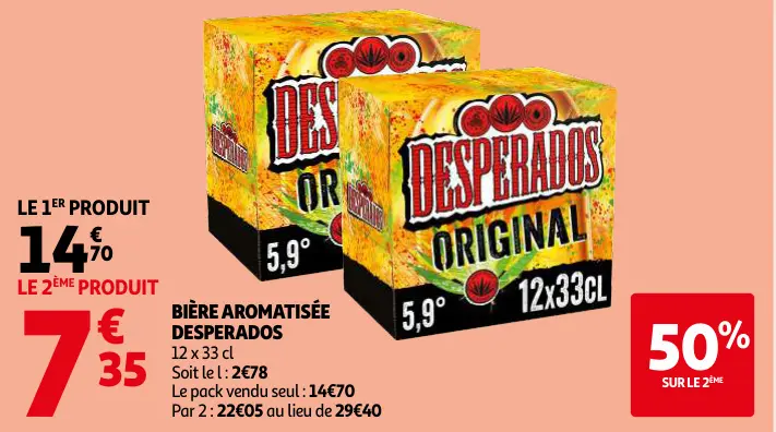 Promotie: Bière aromatisée Desperados
