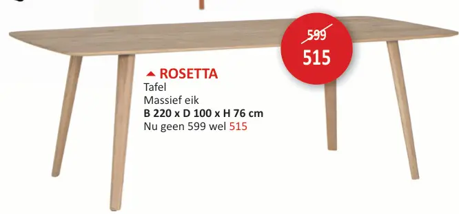 Promotie: Rosette Tafel
