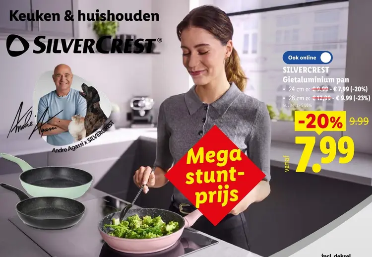 Promotie: Gietaluminium pan