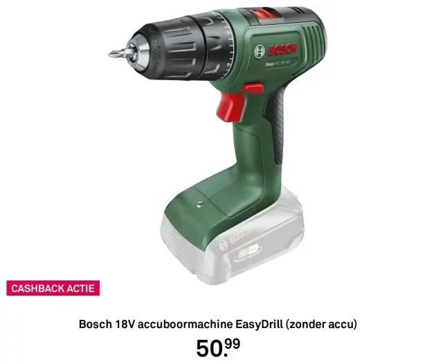 Aanbieding: 18V accuboormachine EasyDrill